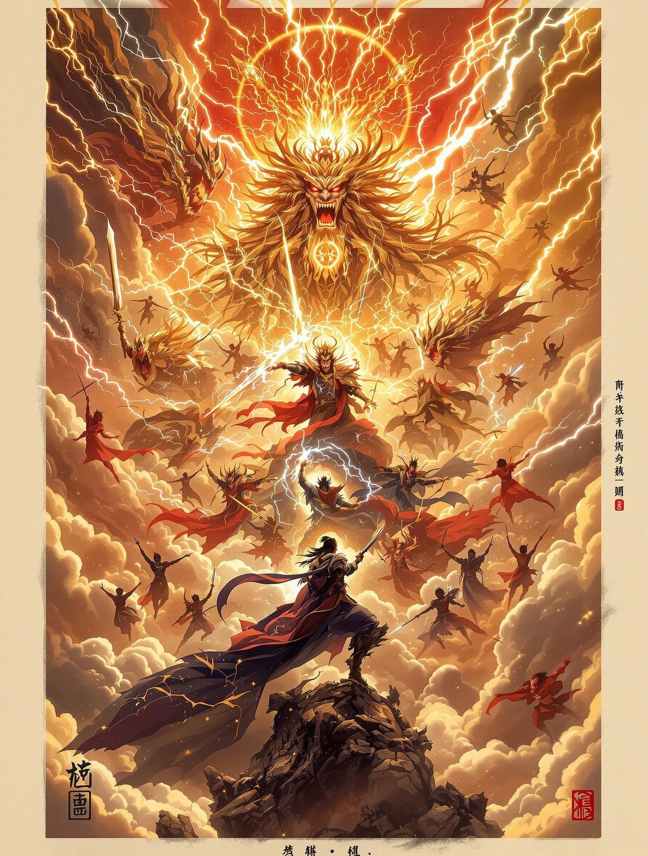 男人影院传媒作品《封神第一部》海报，中国神话史诗开篇
